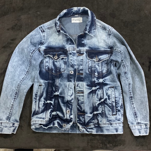 FRWD DENIM Distressed Jean Jacket - Picture 1 of 9